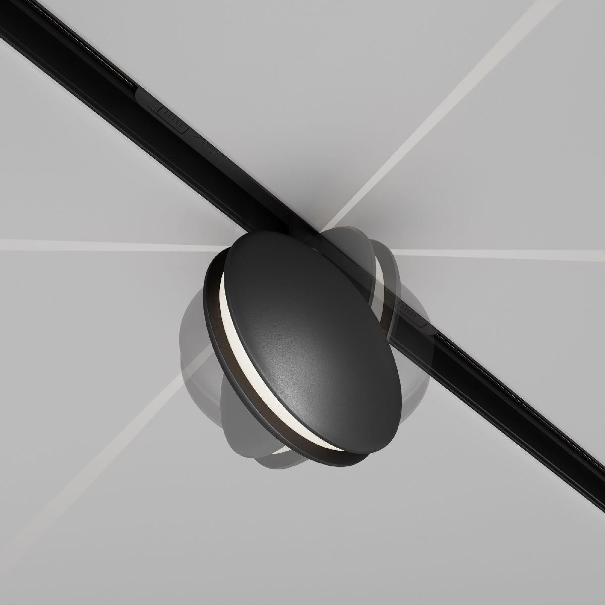 Трековый магнитный светильник Maytoni Outline TR090-4-6W-DS-B