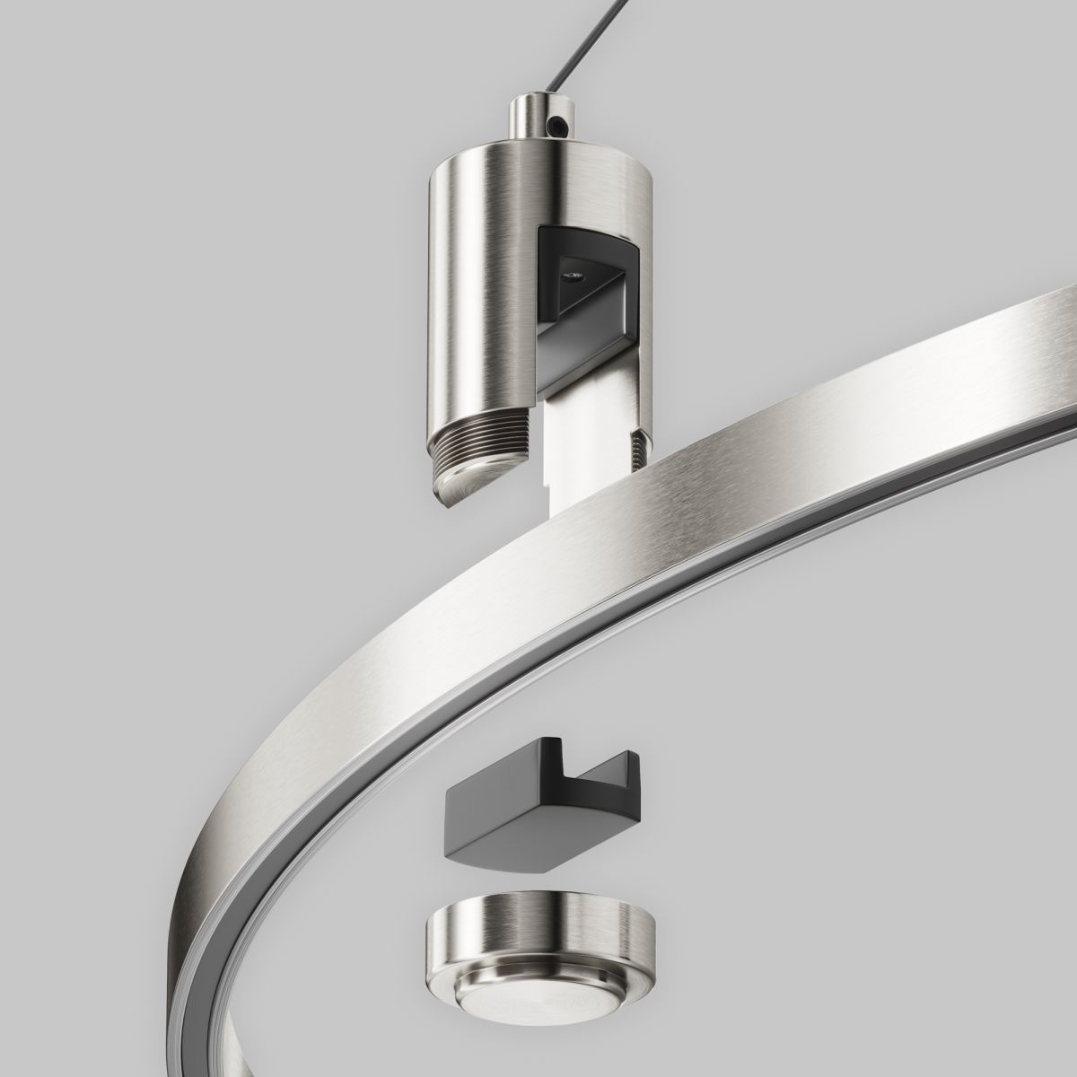 Подвесной набор с основанием под блок питания для круглого шинопровода Maytoni Flarity TRA154SW-BB-R-PT