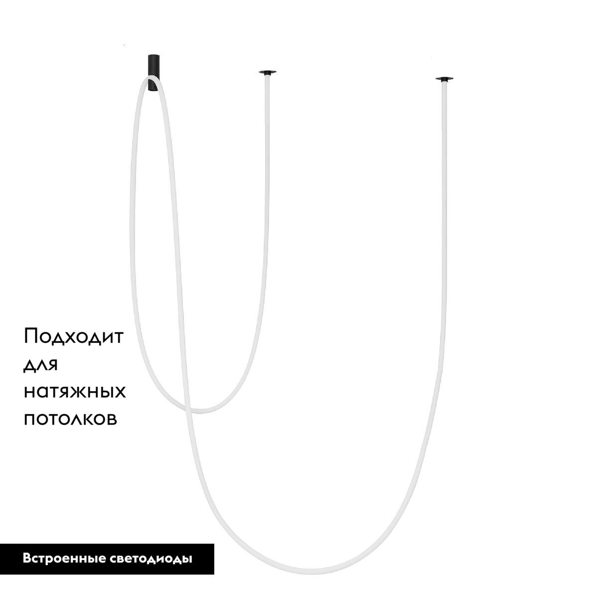 Подвесной светильник Arlight SP-TROPIC-BUILT-TRIMLESS-R18-L5000-58W Warm3000 (BK, 360 deg, 230V) 043391