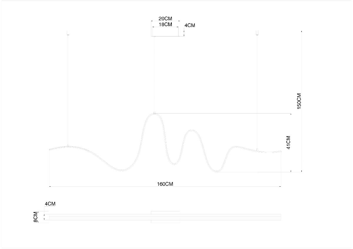 Подвесная люстра Divinare Stark 1926/01 SP-34