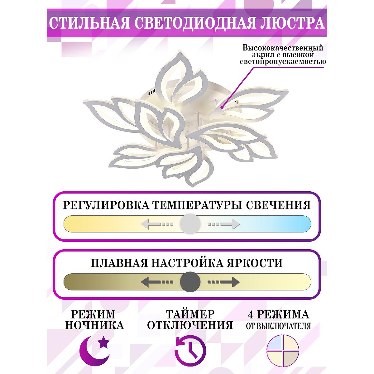 Потолочная люстра Natali Kovaltseva Sand LED LAMPS 81226