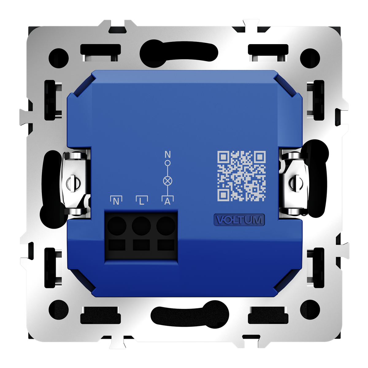Выключатель встраиваемый Voltum S70 карточный 16А, (черный матовый) VLS010708