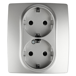 Розетка 2P+E Schuko со шторками Эра 12-2104-03 Б0014701