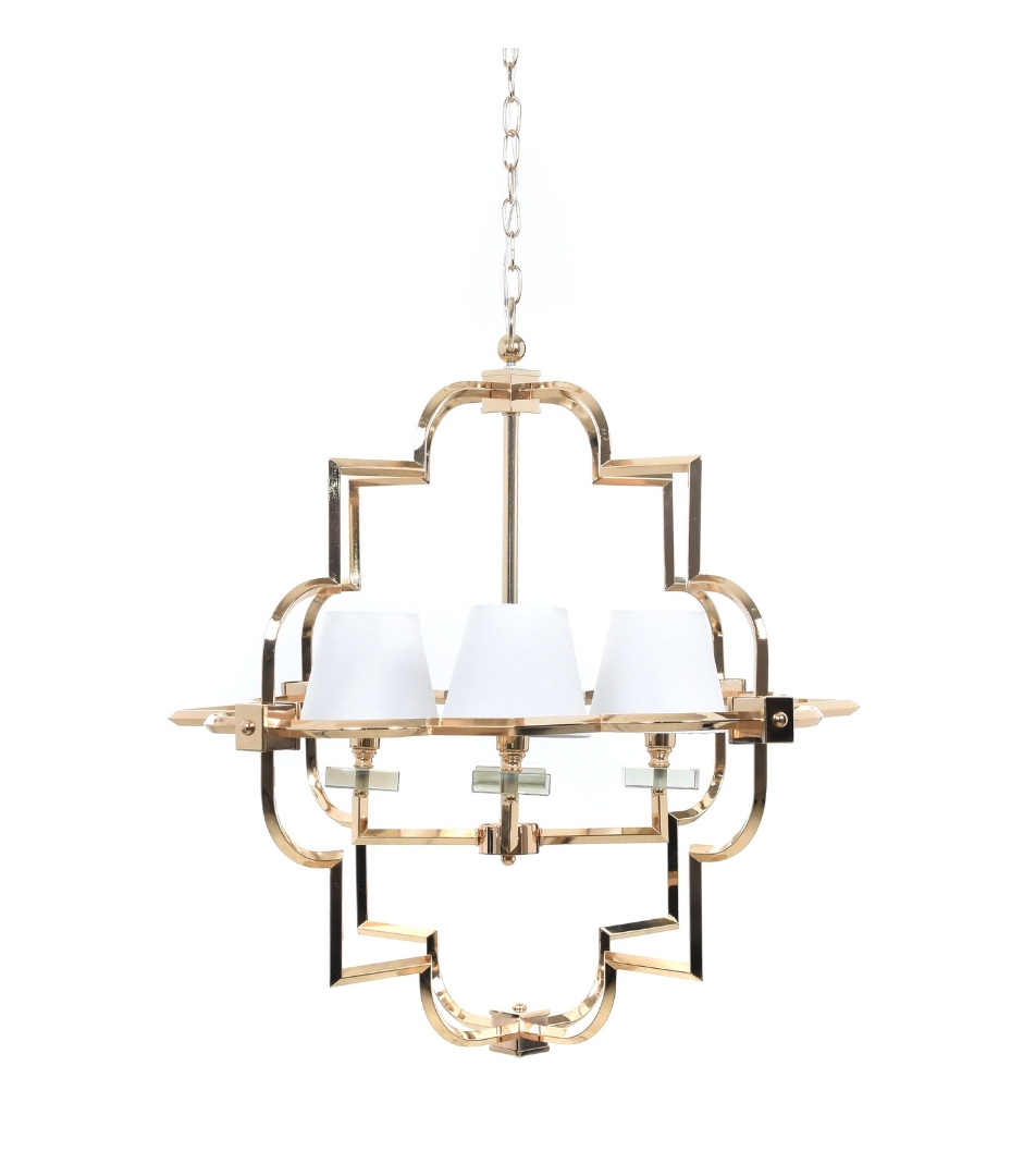 Подвесная люстра Lumina Deco Baltimore LDP 8020-4 GD+WT