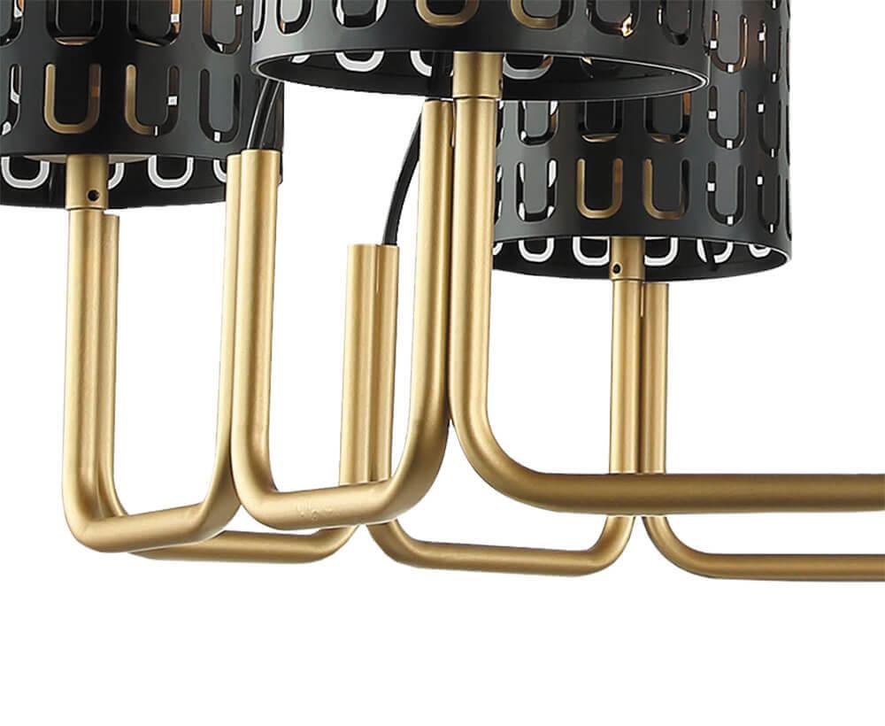 Подвесная люстра Lumien Hall Ноэль 4005/5P-GD-BK