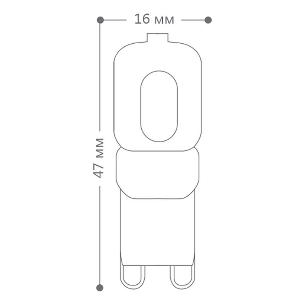 Лампа светодиодная Feron G9 5W 4000K Прямосторонняя Матовая LB-430 25637
