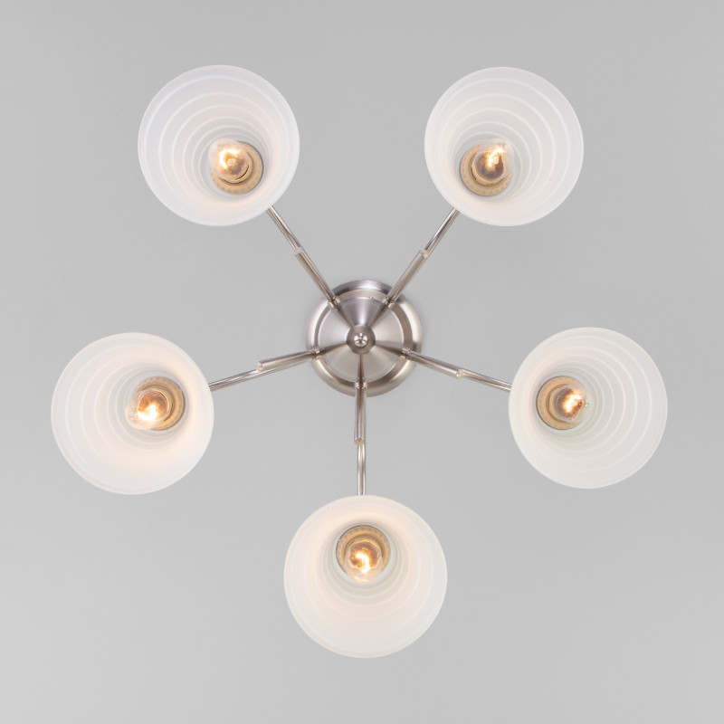 Люстра на штанге Eurosvet 30173/5 сатин-никель