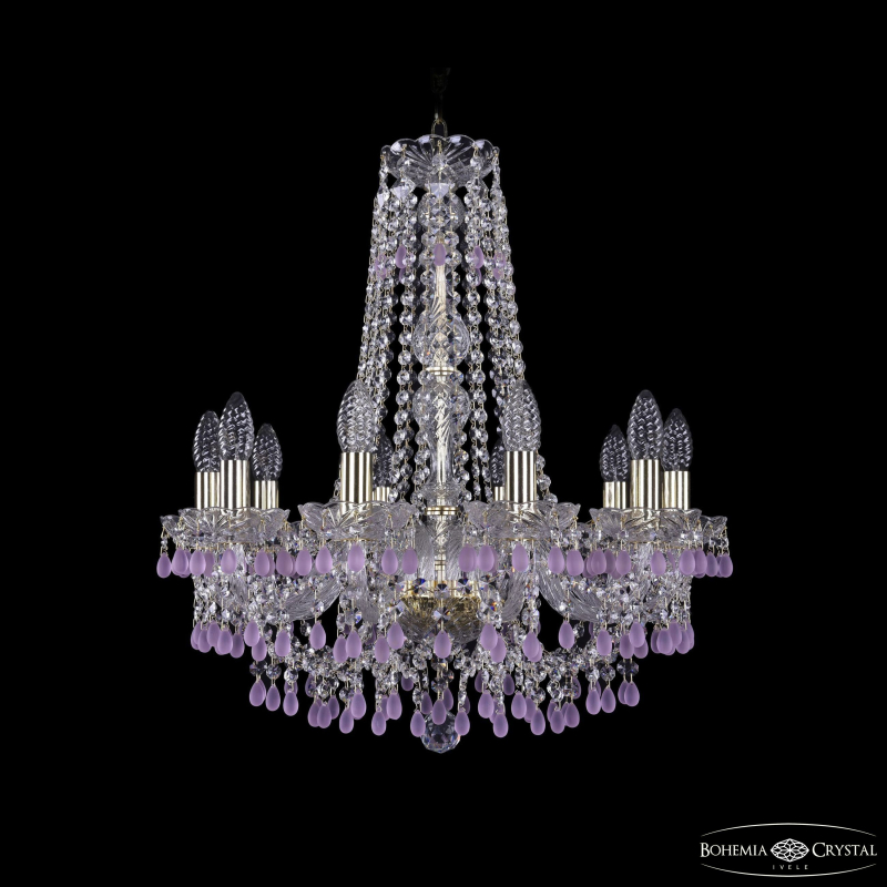 Подвесная люстра Bohemia Ivele Crystal 1410/10/195/h-60 G V7010