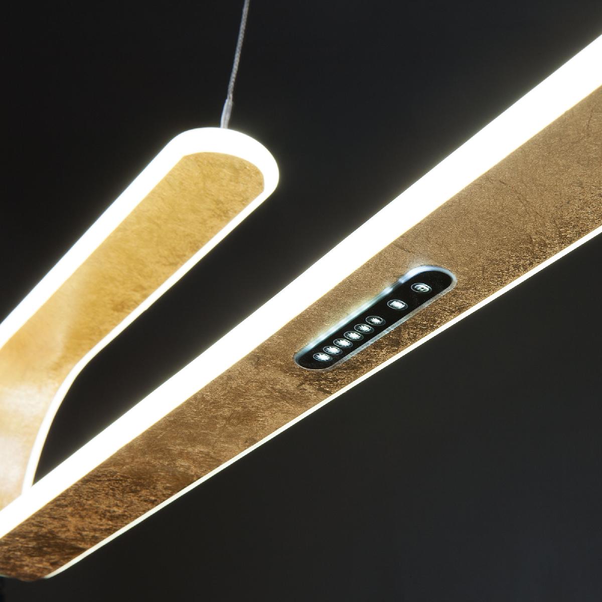 Подвесной светодиодный светильник Eurosvet Sender 90072/1 золотой