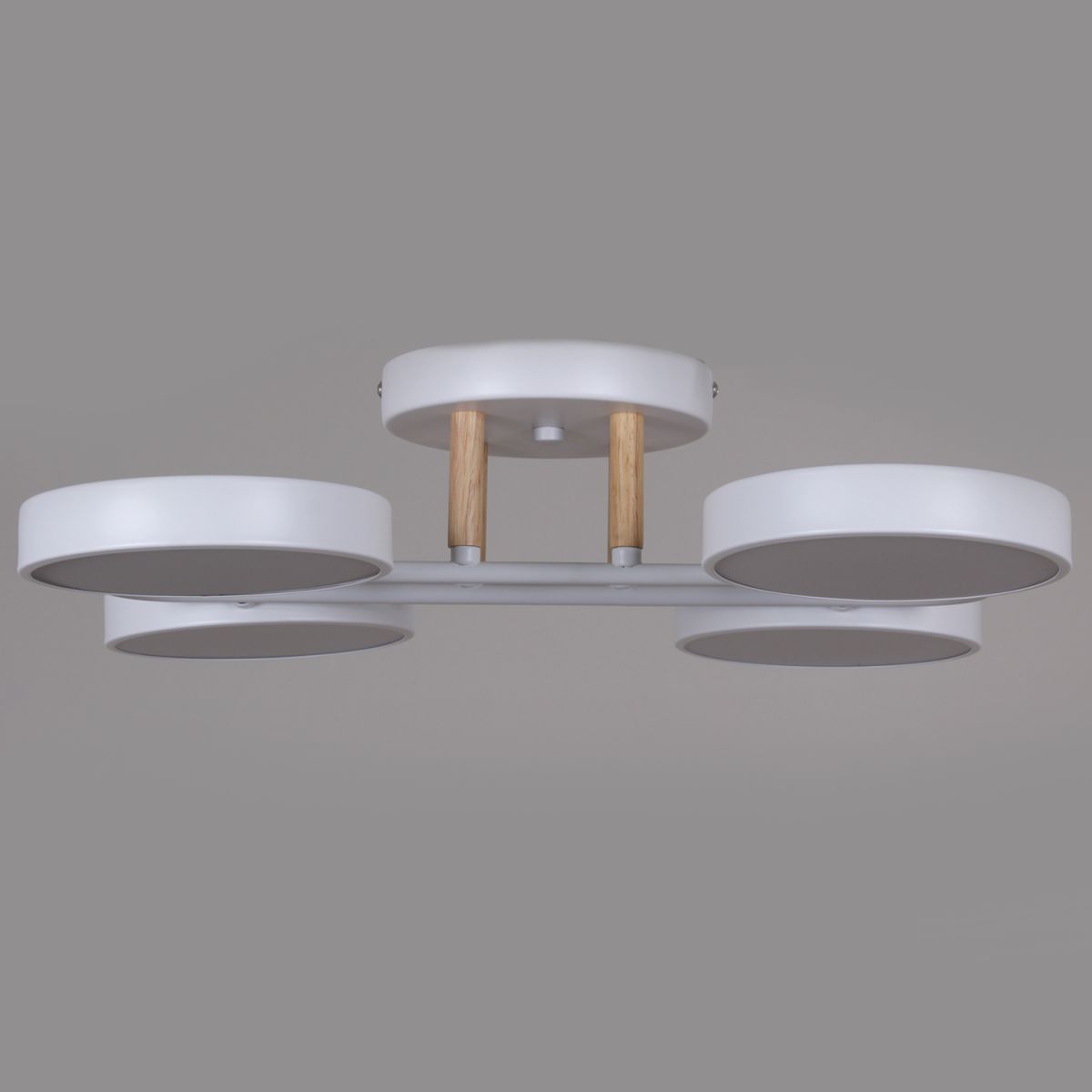 Потолочная люстра Reluce 03322-0.3-04 WH+WOOD