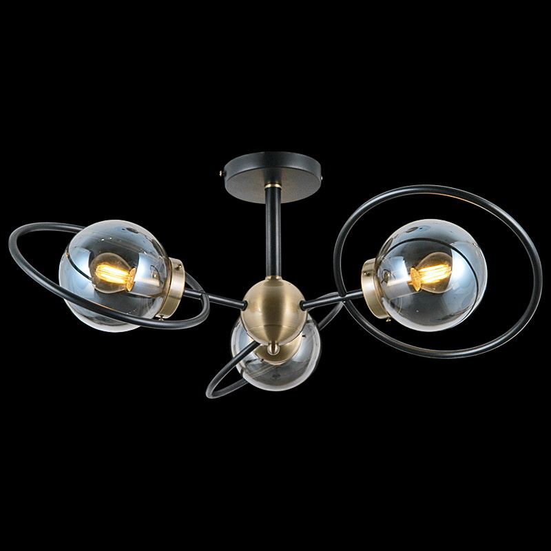 Люстра на штанге Illumico IL9989-3CSQ-79 BK AB