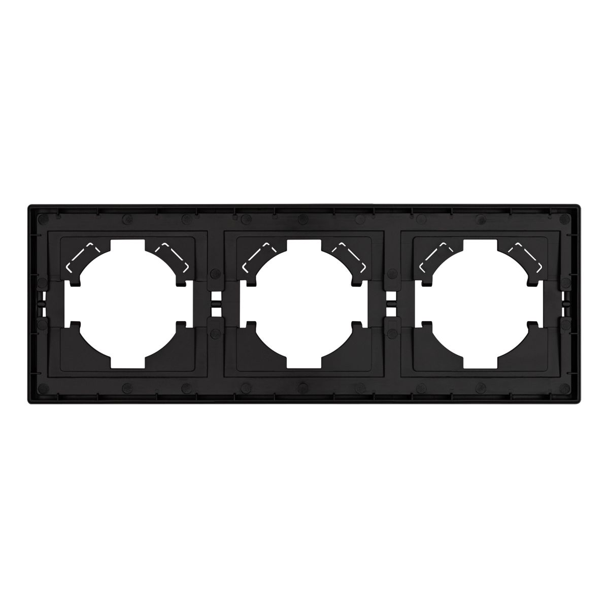 Рамка пластиковая на 3 поста Arlight FRM-TENDO-SFPL-3-BK 054650