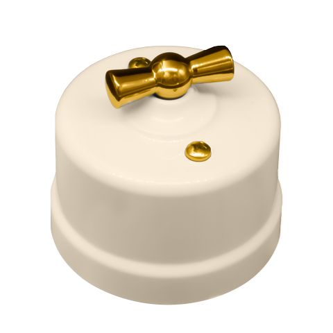 Выключатель одноклавишный Bironi Лизетта B1-201-24-G