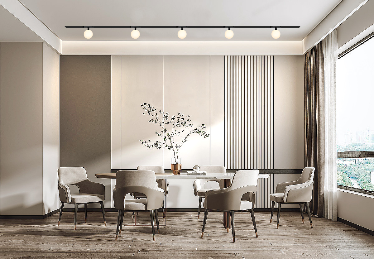 Трековый магнитный светильник iLedex Vision 4825-046-D120-6W-340DG-3000K-BK