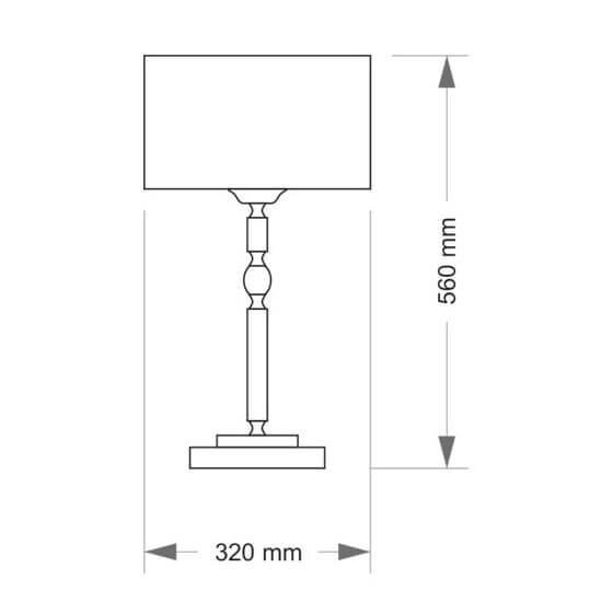 Настольная лампа Kutek Mood Fagiano FAG-LG-1 (ZM/A)