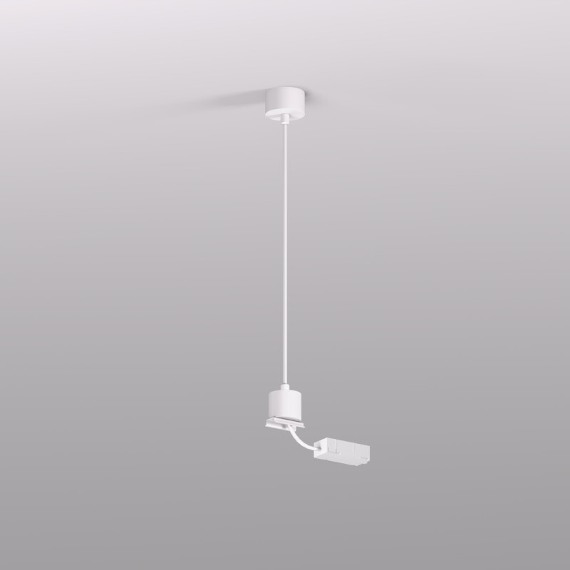 Подвод питания для подвесного монтажа трека Denkirs Smart Base TR2124-WH