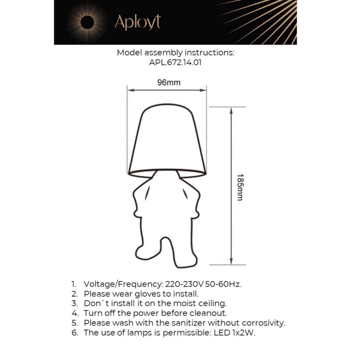 Настольная лампа Aployt Ninet APL.672.14.01