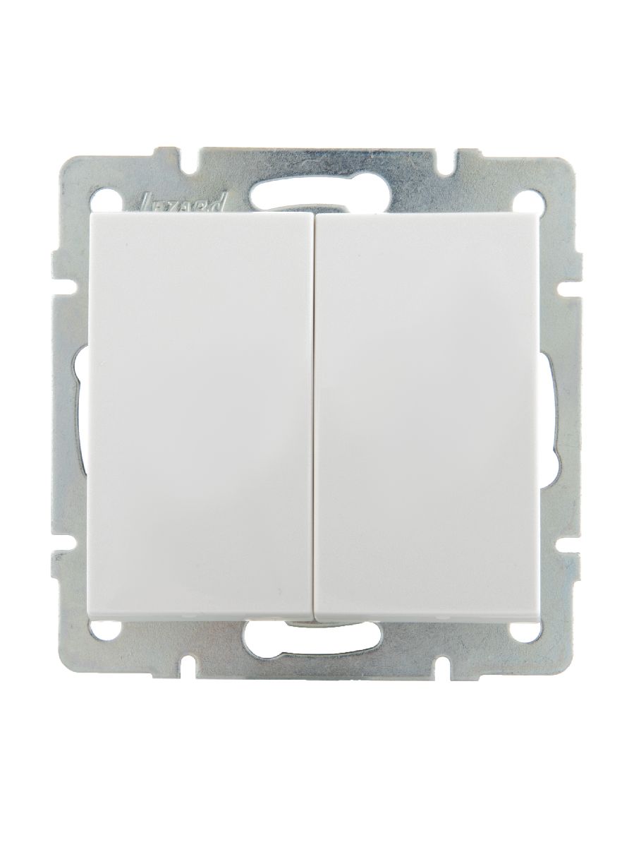 Выключатель двойной Lezard Rain 703-0288-101