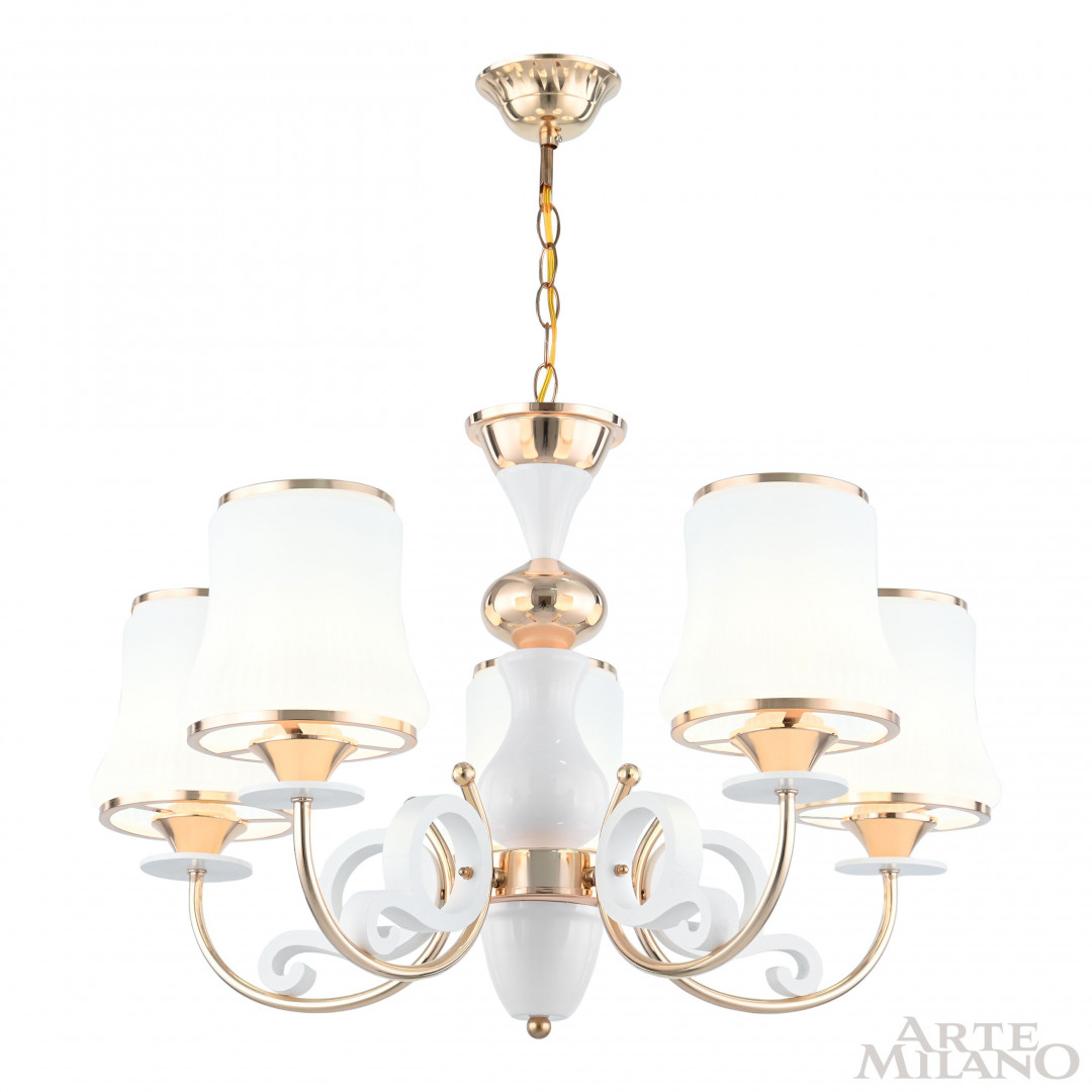 Подвесная люстра Arte Milano Florentia-1097 301097/5 Wh/Gd