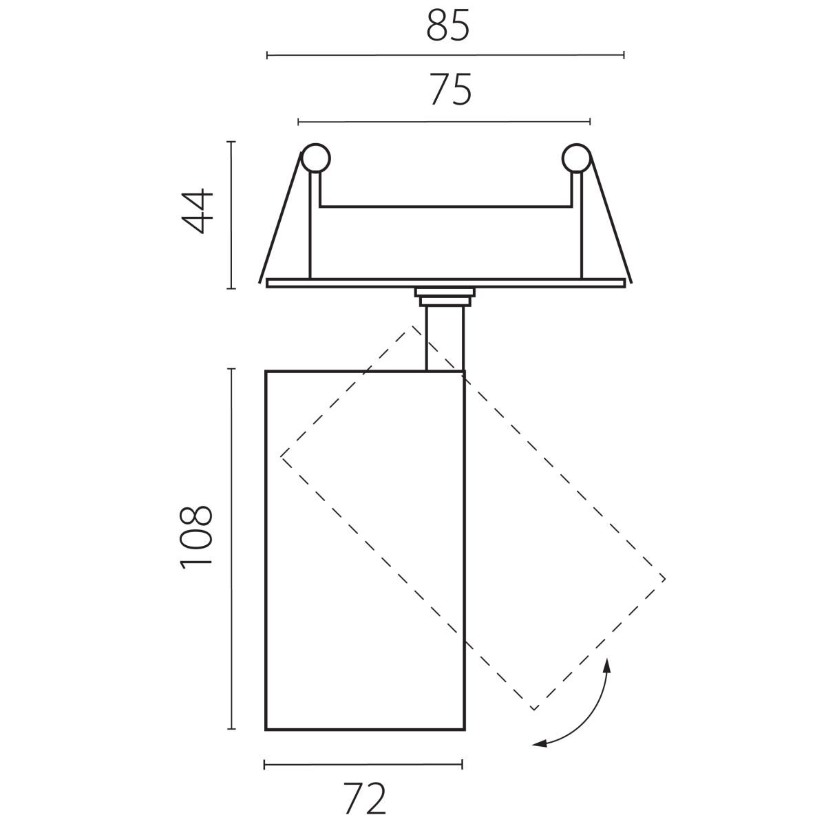 Встраиваемый светильник Lightstar Alta Base A5247RS