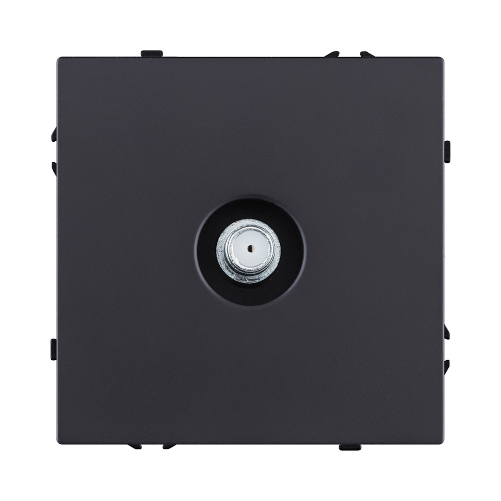 Розетка TV, черный матовый Kollinger Eclipse EC-020BK