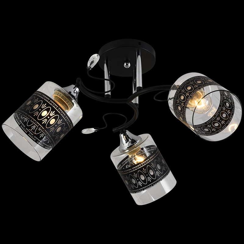 Люстра на штанге Reluce 11378-0.3-03B BK+CR