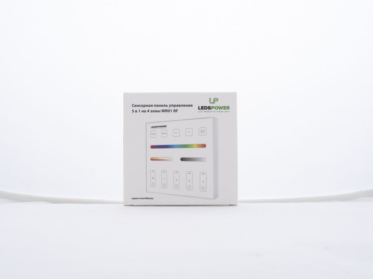 Сенсорная панель управления 5 в 1 на 4 зоны LEDS POWER WR01 RF 006475