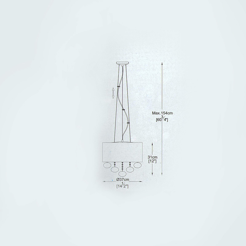 Подвесная люстра Delight Collection Andromeda P0173-05C