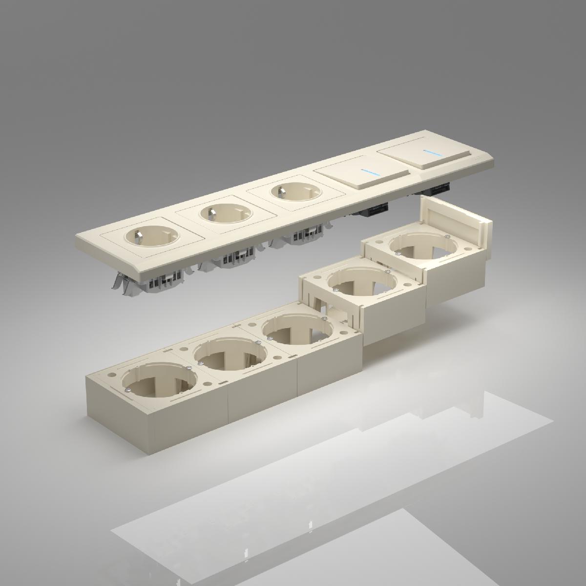 Коробка для накладного монтажа Werkel 4690389170836 W8000003