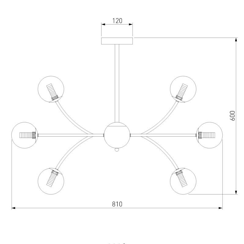 Люстра на штанге Eurosvet Astro 30179 хром