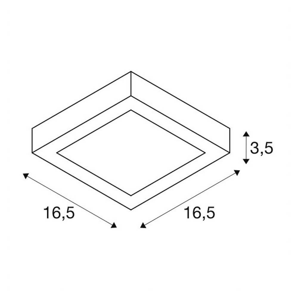 Настенно-потолочный светодиодный светильник SLV Senser 1003018