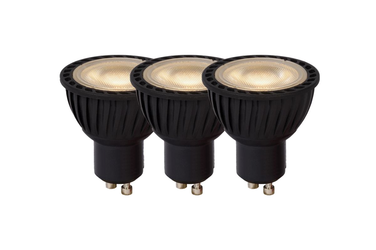 Светодиодная диммируемая лампа (3 шт.) Lucide GU10 5W 3000K 49006/15/30