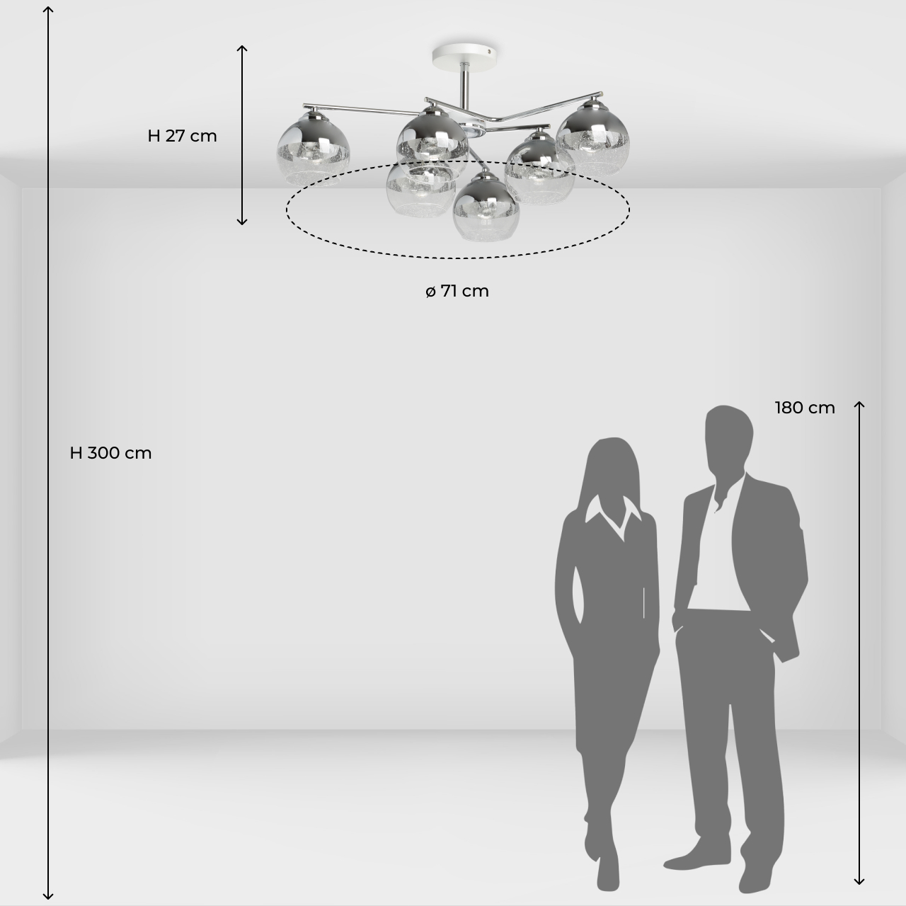 Люстра на штанге De Markt Вита 220013106 в Москве