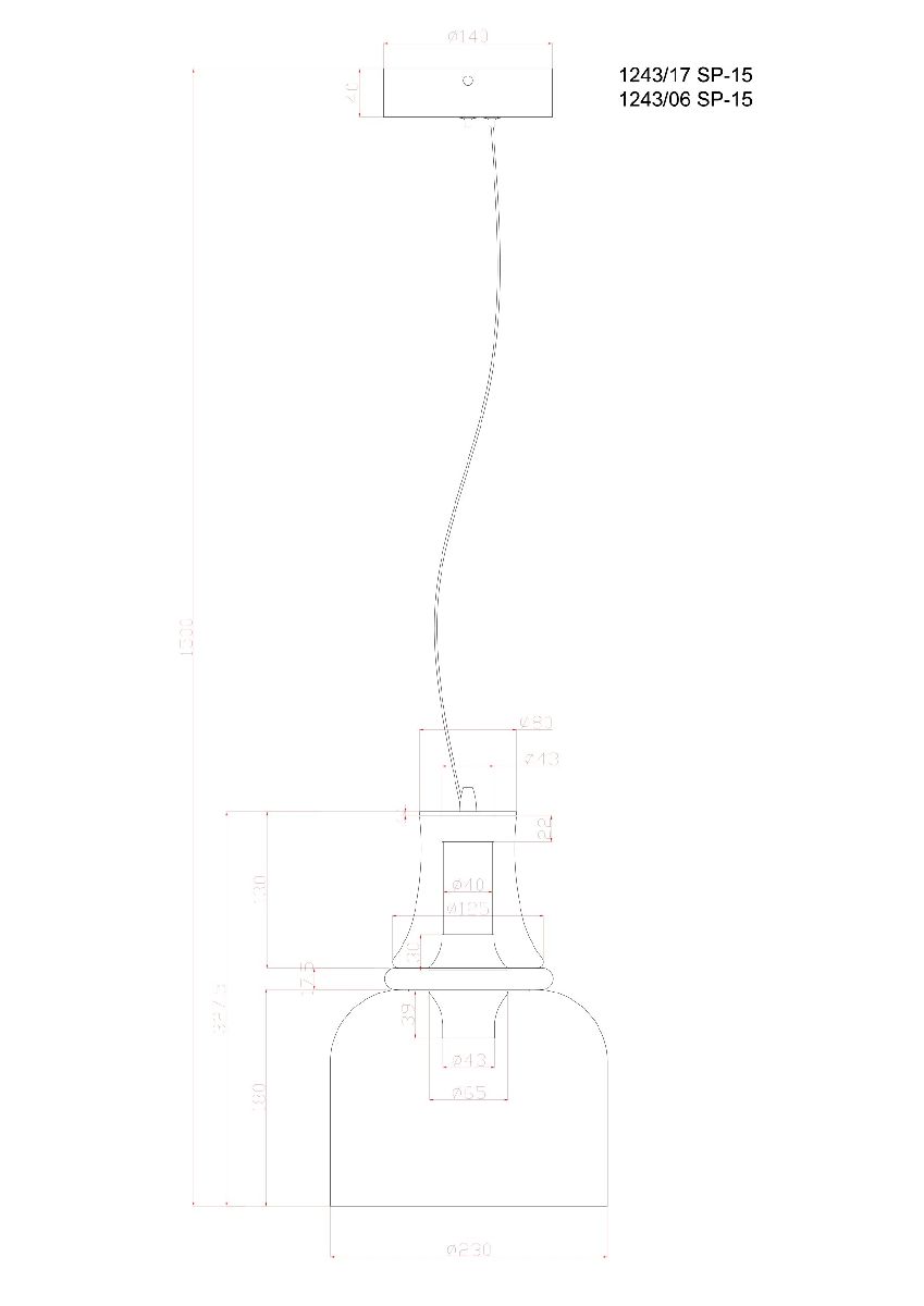 Подвесной светильник Divinare Volturn 1243/06 SP-15