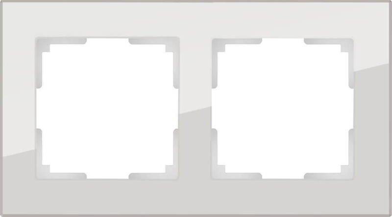 Рамка Werkel Favorit на 2 поста дымчатый WL01-Frame-02 4690389061318