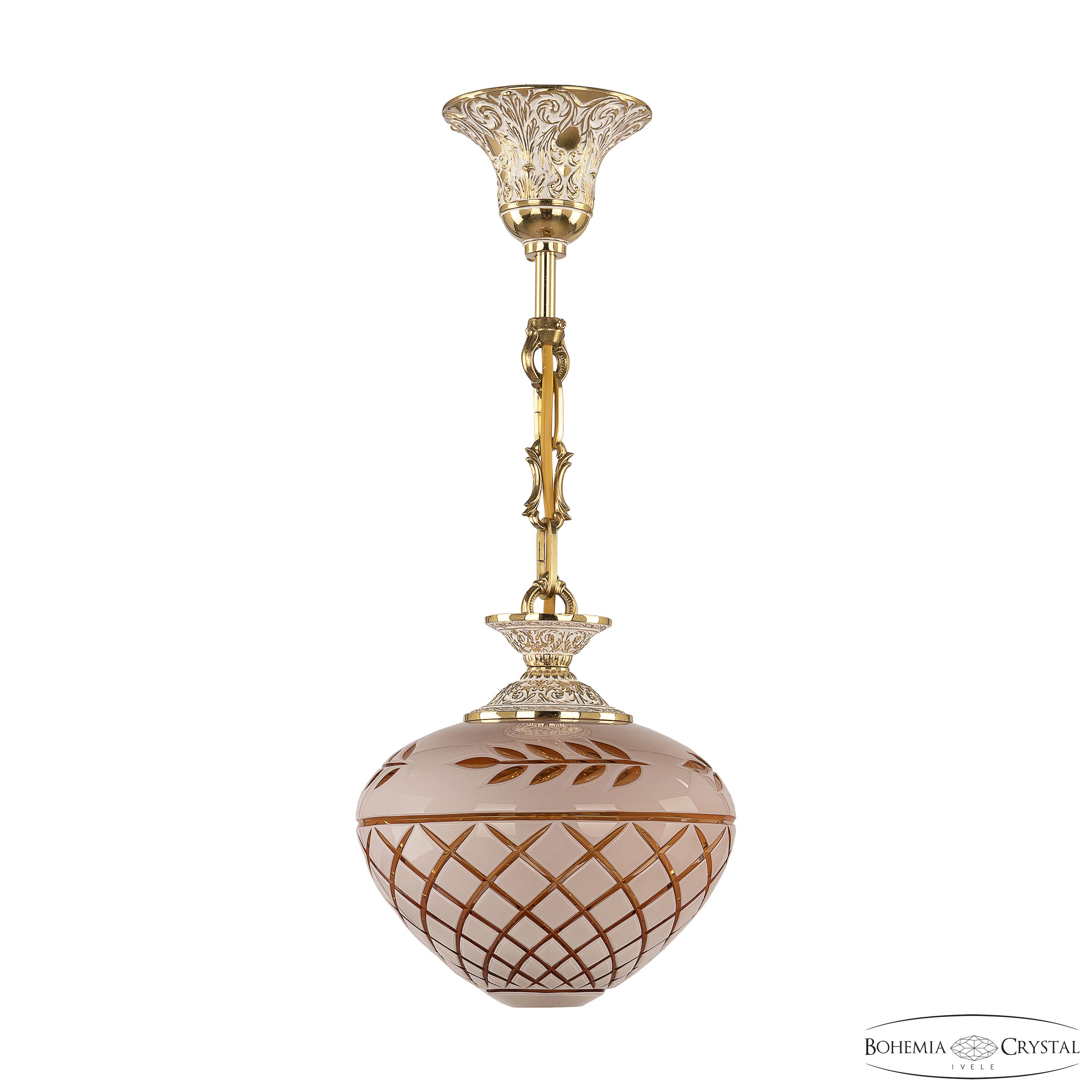 Подвесной светильник Bohemia Ivele Crystal 7003P/18 GW Amber-White/H-1B