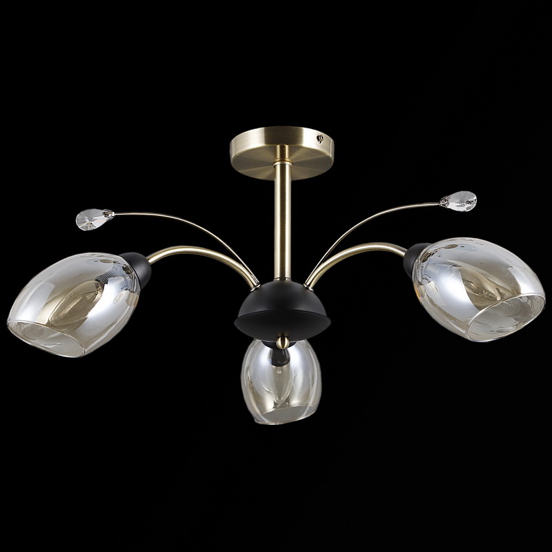 Люстра на штанге Illumico IL9737-3CSQ-29 BK AB