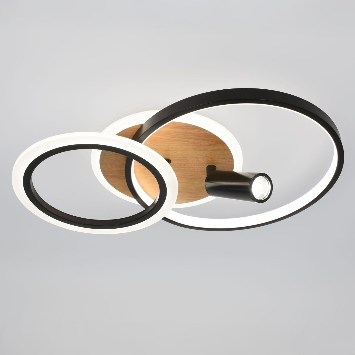 Потолочный светильник Эра Модерн Rondo CLL-1 85W 3K-6,5K RC BK