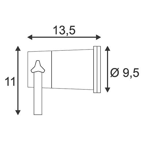 Ландшафтный светильник SLV Nautilus Spike 229740