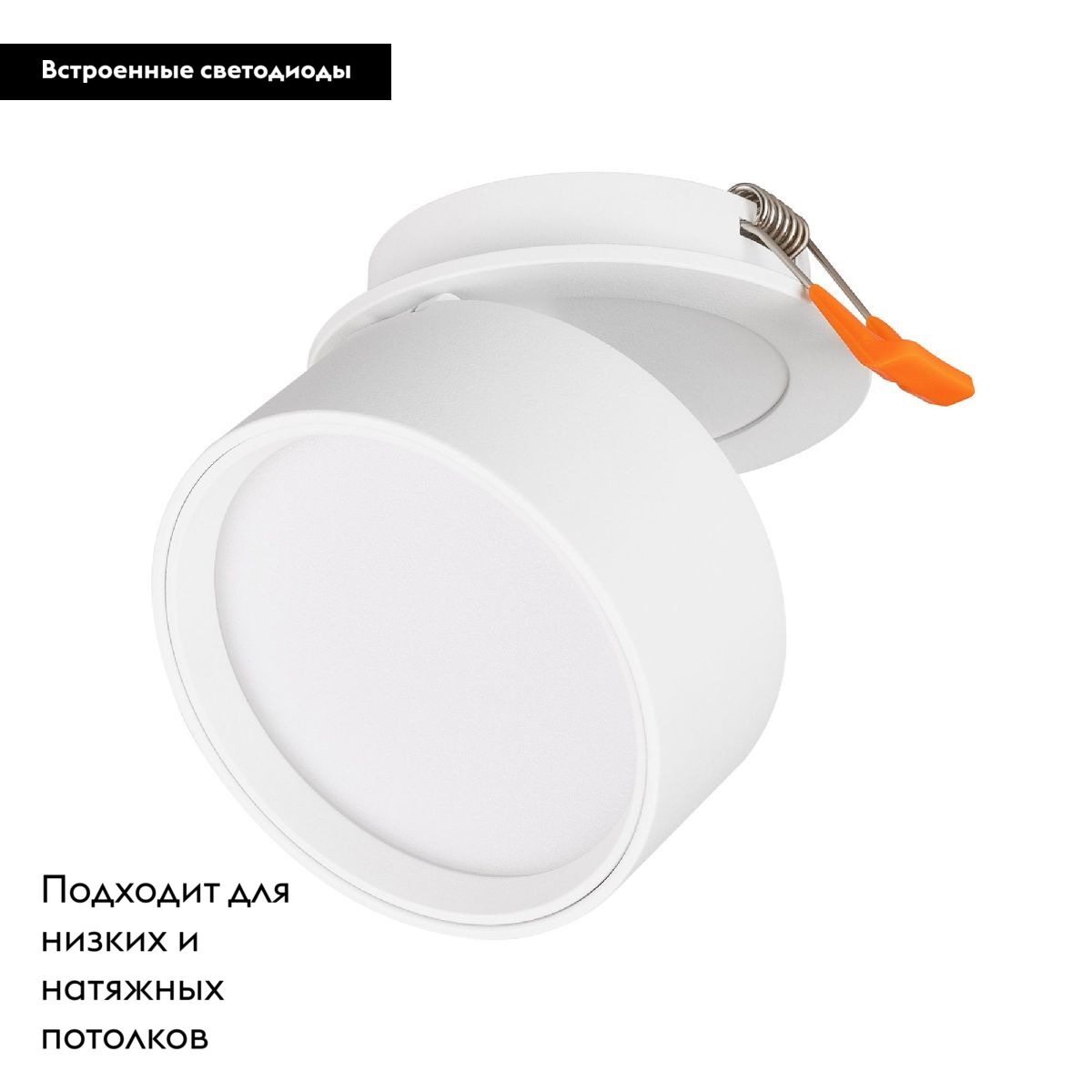 Встраиваемый спот Arlight LGD-POT-BUILT-R85-12W Day4000 (WH, 100 deg, 230V) 045781