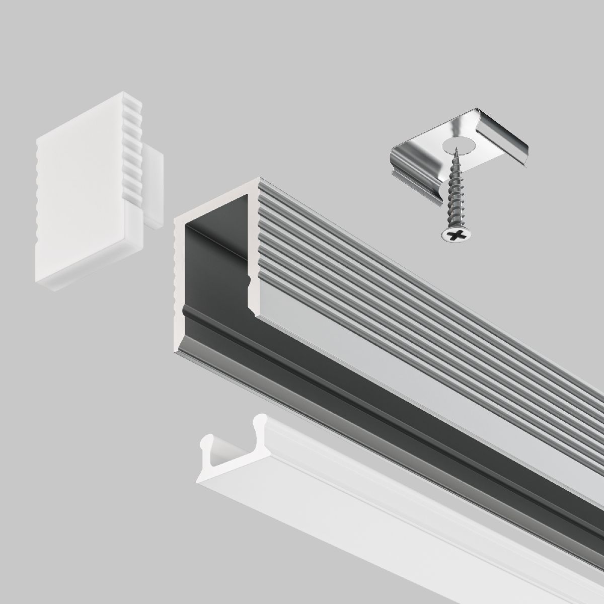 Алюминиевый профиль Maytoni Led strip ALM-0809-S-2M