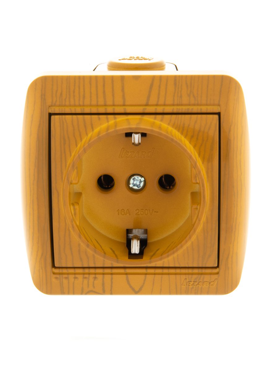 Розетка с/з Lezard Nata 710-0700-122