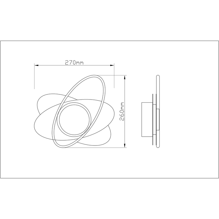 Настенный светильник Arte Lamp Mars A2605AP-7BK