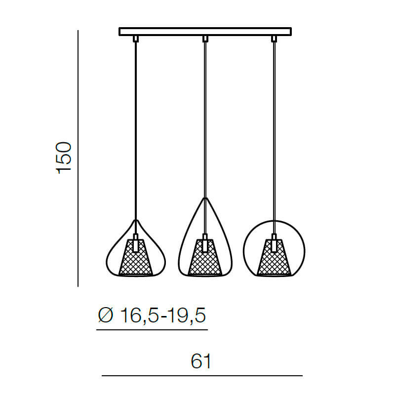 Подвесной светильник Azzardo Gordon 4 line AZ2170
