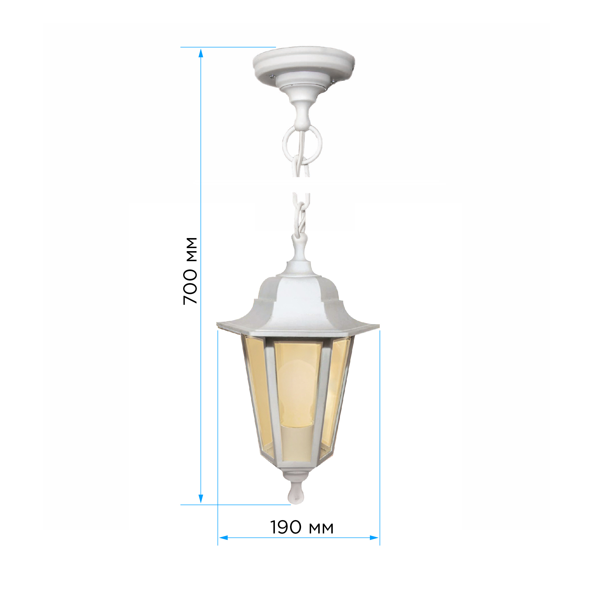 Уличный подвесной светильник Apeyron Адель 11-98БЕЛ