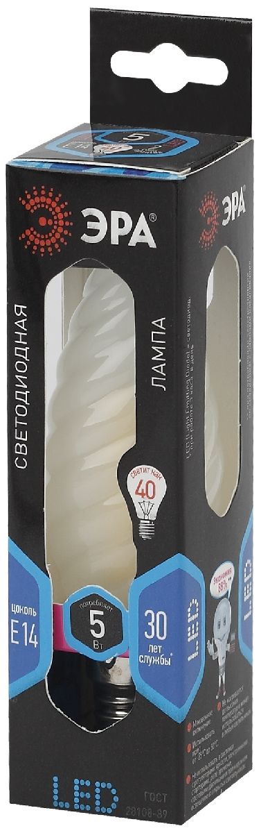 Лампа светодиодная Эра E14 5W 4000K F-LED BTW-5W-840-E14 frost Б0027938
