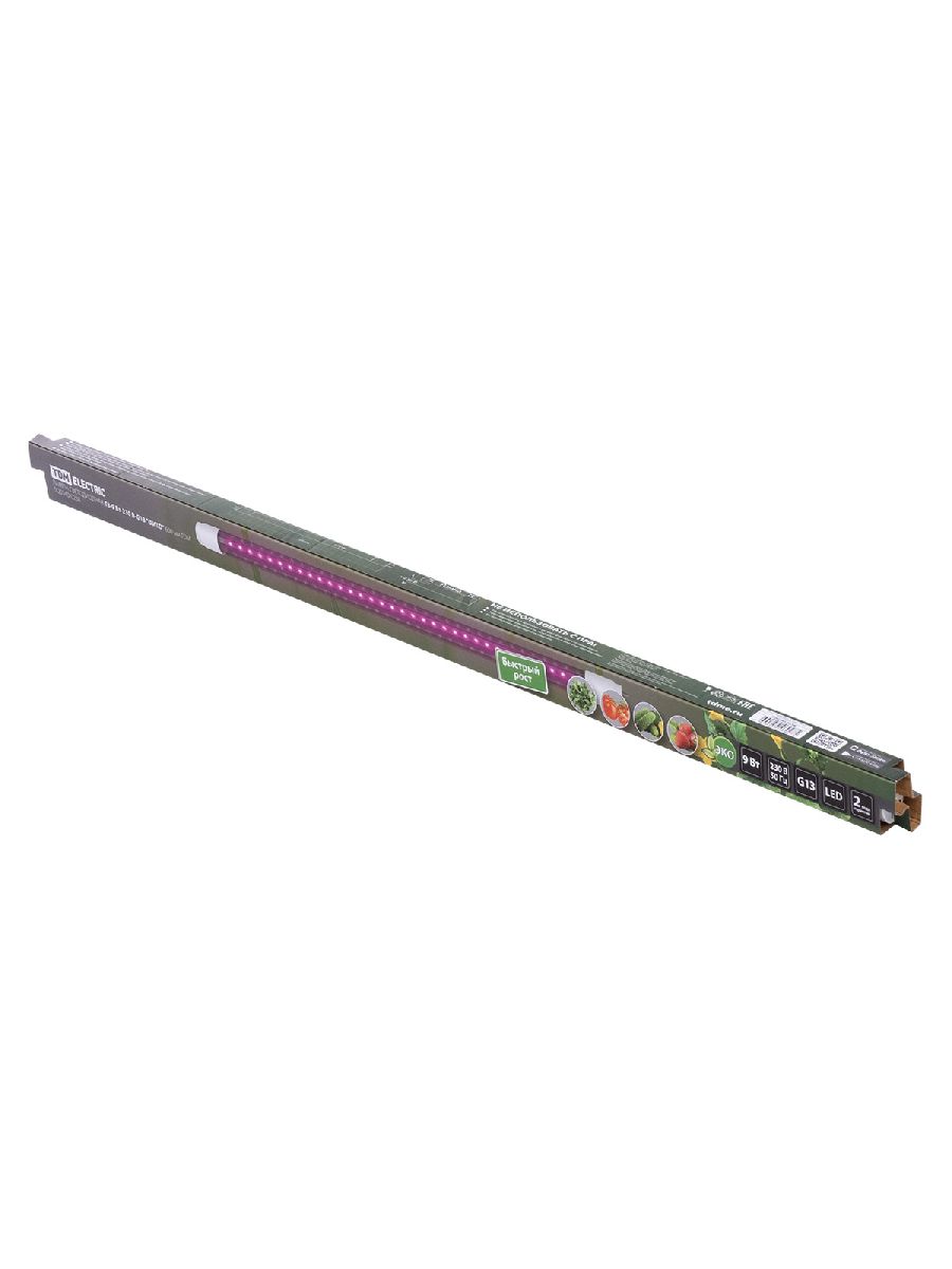 Лампа светодиодная для растений TDM Electric G13 9W прозрачная SQ0340-0238