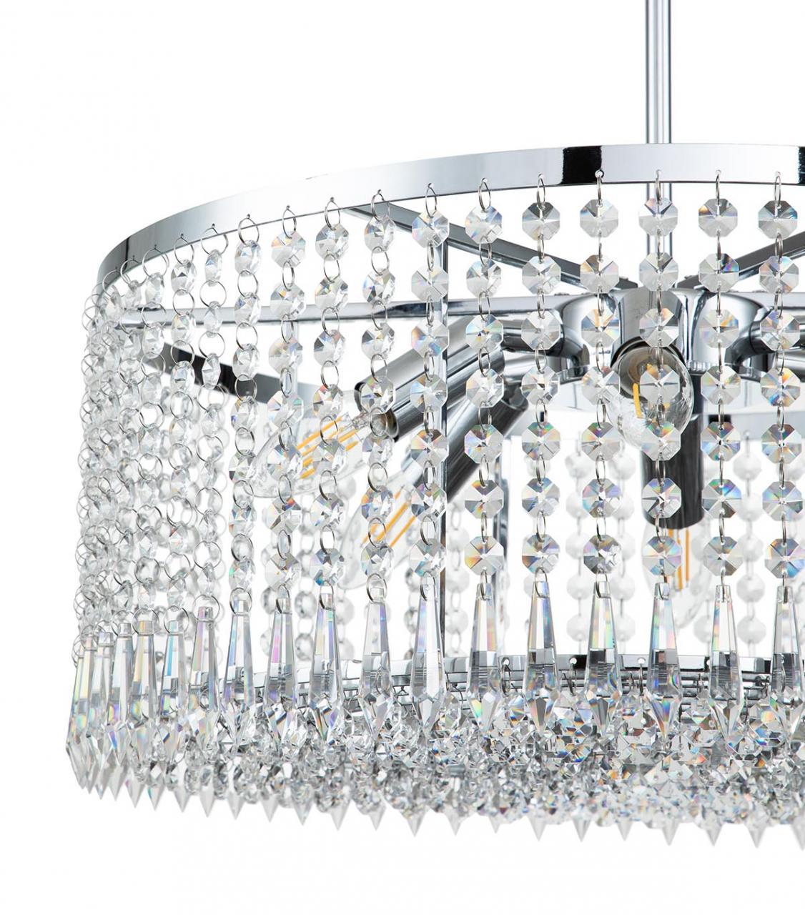 Люстра на штанге Indigo Sfarzo 12005/6R Chrome V000278