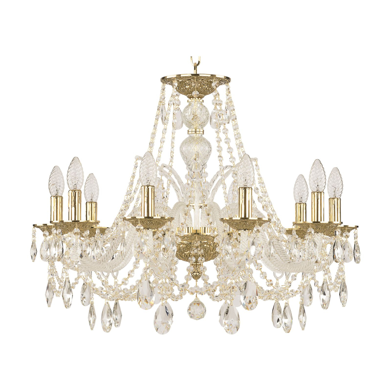 Подвесная люстра Bohemia Ivele Crystal 1605/10/240 G