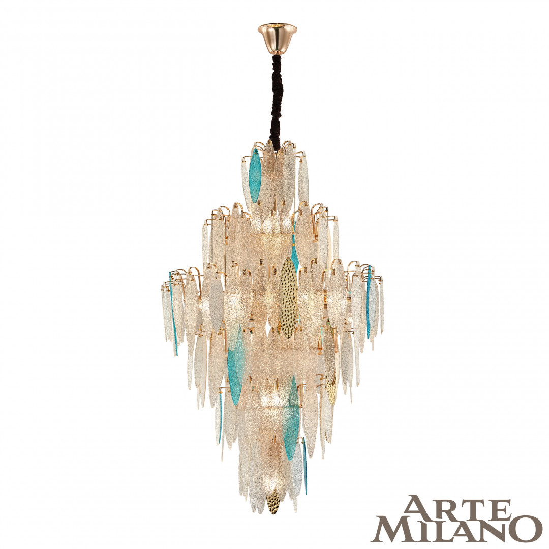 Подвесная люстра Arte Milano 1863B.D800.H1300.E14.25 G